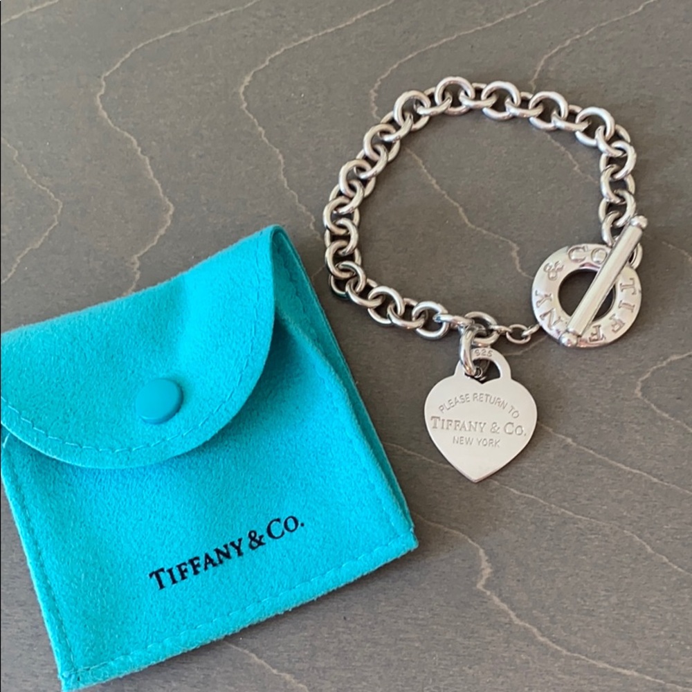 Tiffany & Co Toggle Heart Bracelet Sterling Silver
